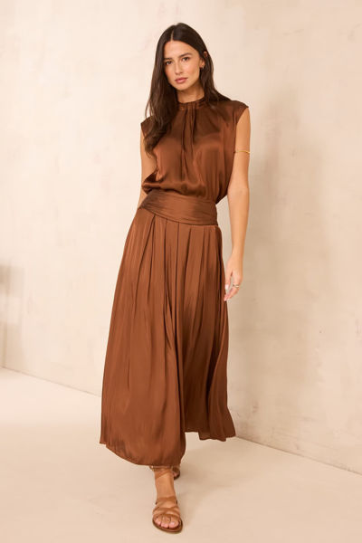 Picture of FLUID SATIN SKIRT VANINA